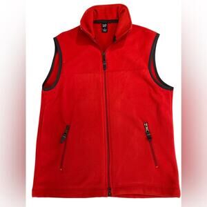Red Fleece vest by Gap size Small
